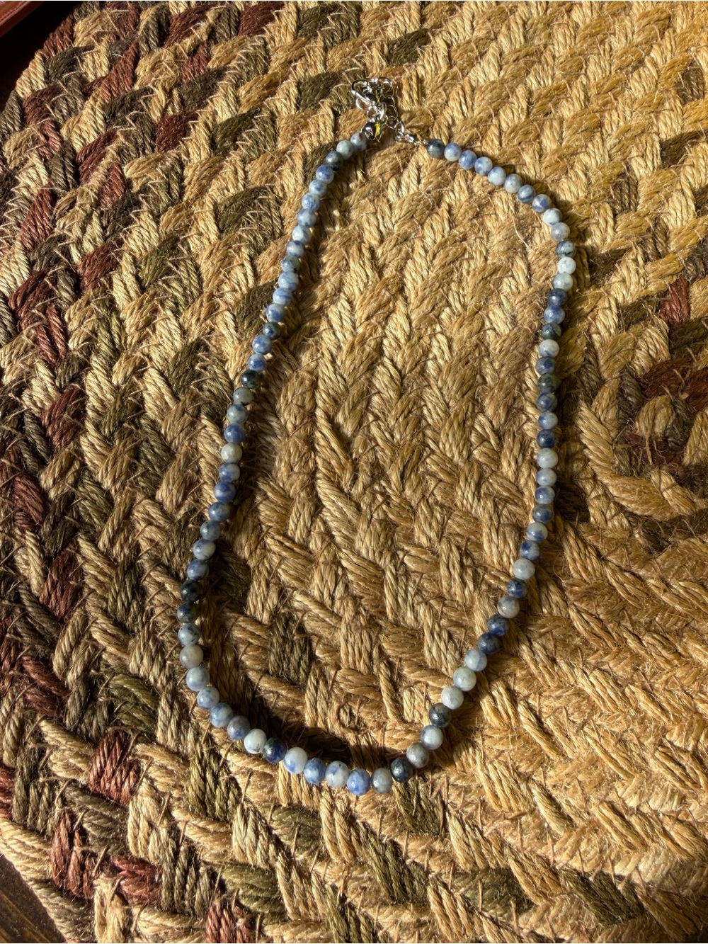Blue Beaded Women's Necklace